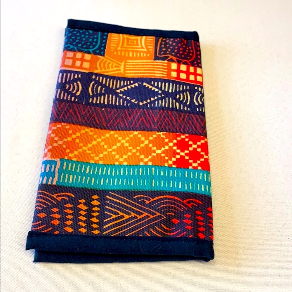 African Canvas Wallet | Tribal Clutch Bag Passport Holder Unisex Money Pouch - Picture 7 of 9
